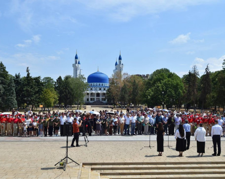 На площади Дружбы народов в Майкопе прошла акция