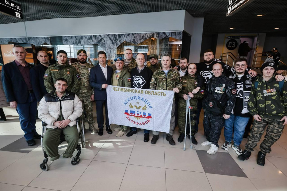 В День защитника Отечества на трибунах Ледовой арены «Трактор» в Челябинске открыли сектор для ветеранов СВО