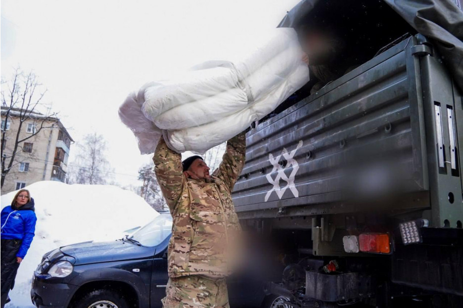 Гумгруз для бойцов отправился «за ленточку» из Шатуры