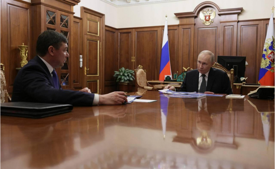 Владимир Путин провел рабочую встречу с главой Тамбовской области, членом Ассоциации ветеранов СВО Евгением Первышовым
