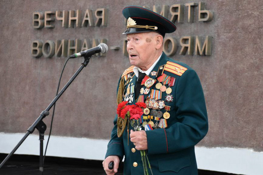 Ветеран Великой Отечественной войны Герман Грибакин